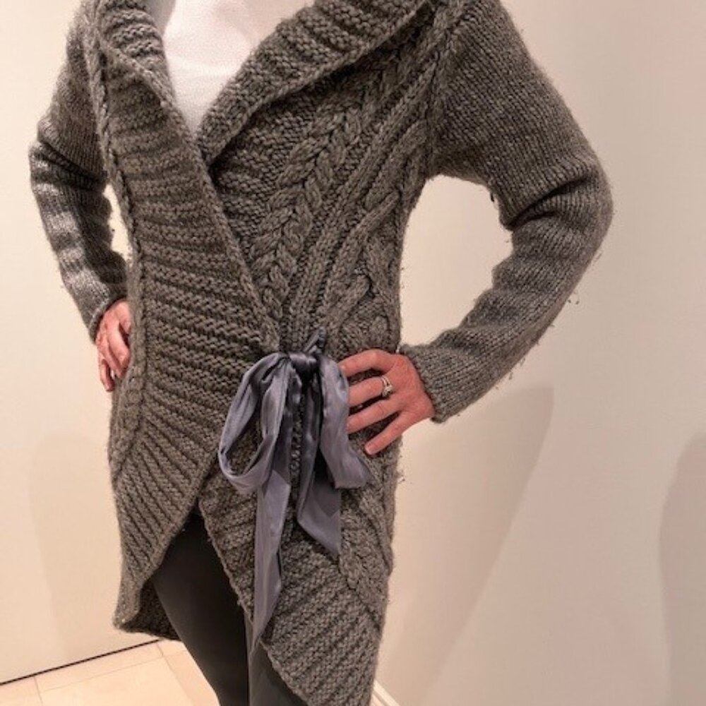 Sweater Coat  - Cable knit